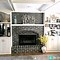 Image result for Black Painted Fireplace