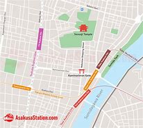 Image result for Asakusa Station Map
