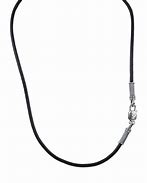 Image result for Men's Leather and Chain Necklace