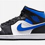 Image result for Air Jordan 1 Blue and White and Black