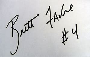 Image result for Brett Favre Autograph