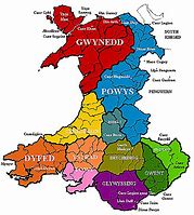 Image result for Ancient Wales Map