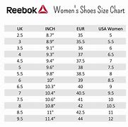 Image result for Reebok Shoe Size