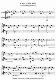 Image result for Carol of the Bells Viola Sheet Music