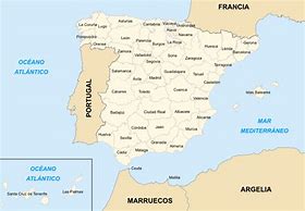 Image result for Map of Spanish Provinces