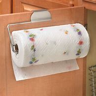 Image result for Brushed Nickel Over the Counter Paper Towel Holder