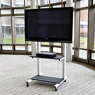 Image result for White Rolling TV Cart