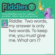 Image result for Give Me Riddles