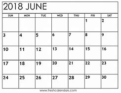 Image result for Month of June 2018
