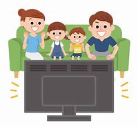 Image result for Family Watching TV Together Clip Art