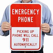 Image result for Emergency Phone Signage