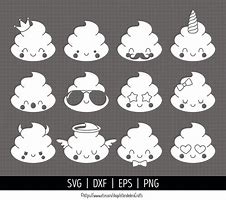 Image result for Unicorn Poop Emoji SVG