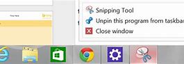 Image result for Pin Snipping Tool to Taskbar