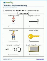 Image result for Worksheet of Length Class 2