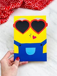 Image result for Minion Valentine Craft