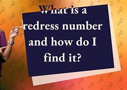 Image result for Redress Number Location On Nexus Card