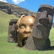 Image result for Easter Island Head Sleeping Meme