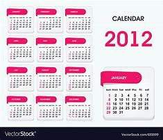 Image result for 2012 Calendar Clipart