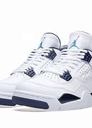 Image result for Nike Air Jordan 4 Blue and White