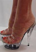 Image result for 8 Inch Clear Heels Dirty