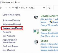 Image result for Control Panel Hardware and Sound Devices and Printers