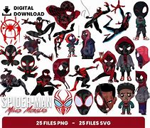 Image result for Miles Morales Spider-Man SVG