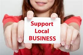 Image result for Support Local Business Black and White