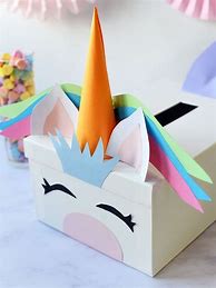 Image result for Unicorn Valentine Boxes