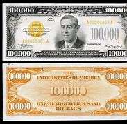 Image result for 100000 Dollar Bill USA