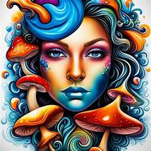 Image result for Trippy Mushroom with Eyes Drawings