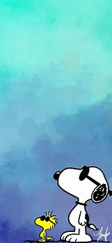 Image result for Snoopy in Blue Background Wallpaper iPhone
