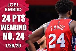 Image result for Joel Embiid Wearing City Jersey