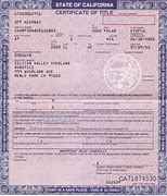 Image result for Certificate of Title Form
