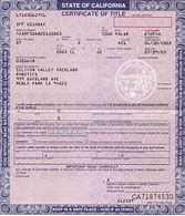 Image result for Certificate of Title Pic WA State