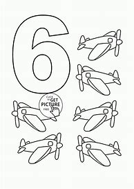 Image result for Coloring Number 6