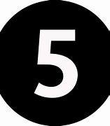 Image result for Number with Circle Number 5