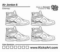 Image result for Jordan 8 Coloring Pages