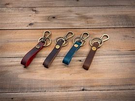 Image result for EDC Genuine Leather Keychain
