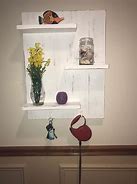 Image result for White Wall Shelf with Hooks