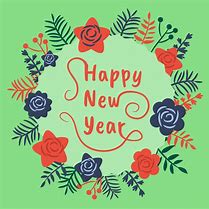 Image result for Happy New Year Flowers Clip Art