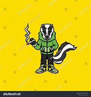 Image result for Cartoon Skunk Smoking Weed