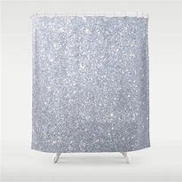 Image result for Silver Glitter Shower Curtain