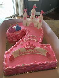 Image result for Princess 2nd Birthday Cake