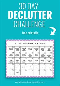 Image result for 30-Day Declutter Challenge Template