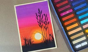 Image result for Soft Pastel Drawing Sunset