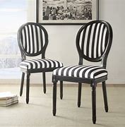 Image result for Black and White Stripe Accent Chair