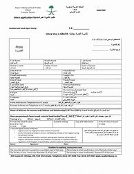 Image result for Saudi Embassy Visa Application Form