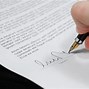 Image result for Signing a Document