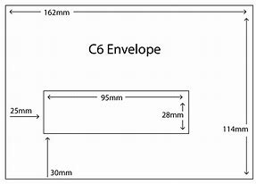 Image result for C6 Envelope Size