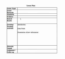 Image result for Lesson Plan Template Doc